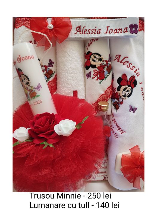 Trusouri pentru botez brodate