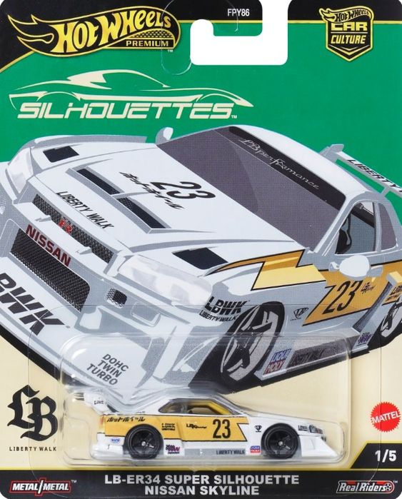 Hot wheels premium Nissan skyline gtr34 lbwk/хот вилс премиум скайлайн