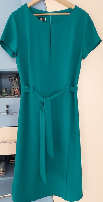 Rochie damă elegantă culoare turcoaz.