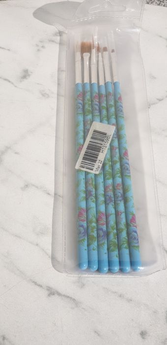 Set pensule nail art – 6 bucăți, noi sigilate
