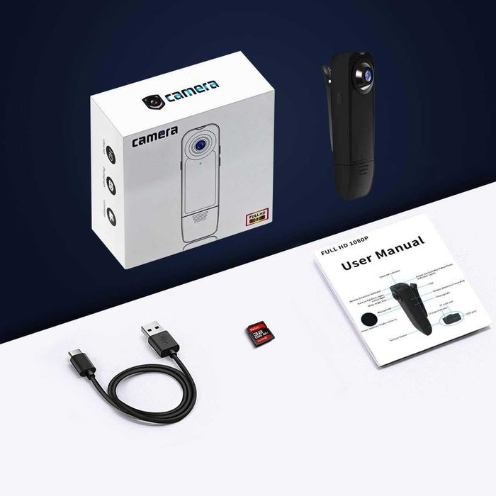 Малка камера Baobylon без WiFi, HD 1080P