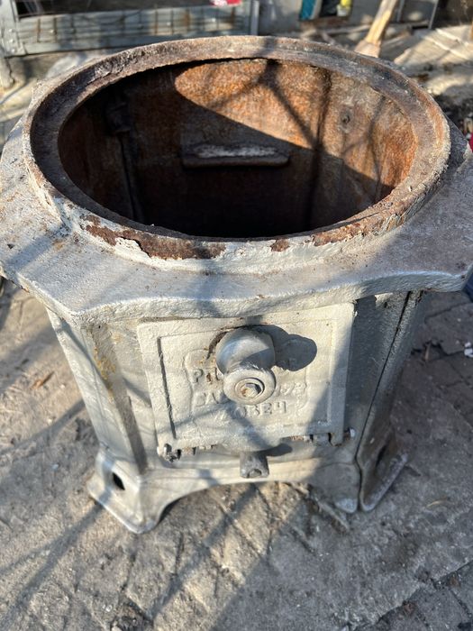 Алуминиев бойлер на дърва 80 литра с чугунена основа