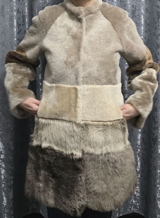Шуба Kanishka натуральный мех овчина б.у