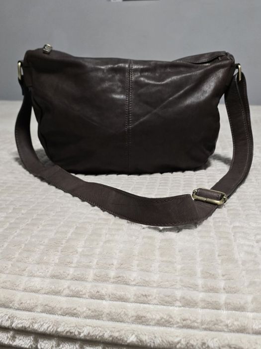 Дамска оригинална италианска чанта от естествена кожа. GENUINE LEATHER / BORSE IN PELLE / MADE IN ITALY“.   В