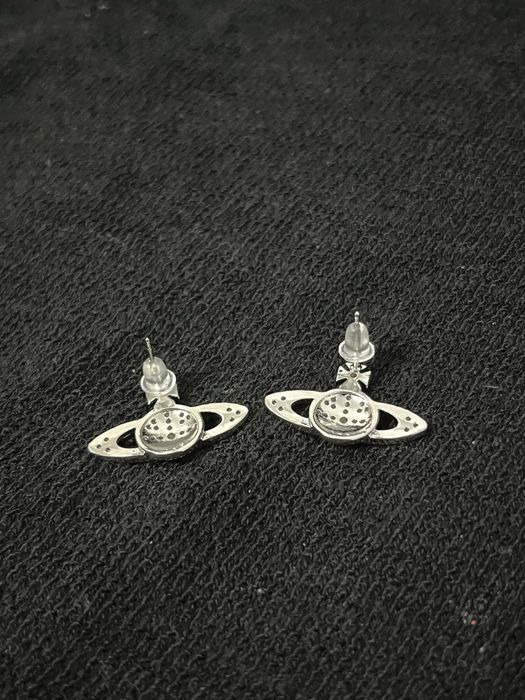 Cercei Stainless Vivienne Westwood Iced Out Saturn Noi