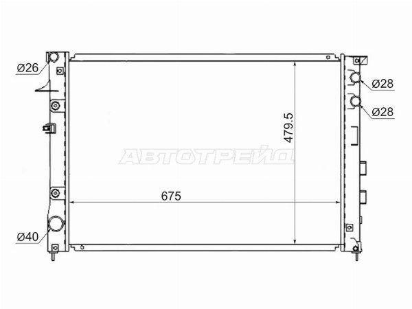 Радиатор Subaru B9 tribeca