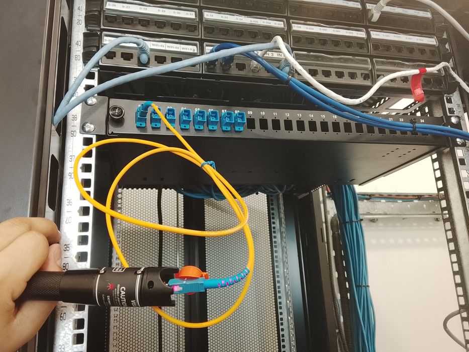 Сварка оптоволокна (ВОЛС) Интернет кабеля ()