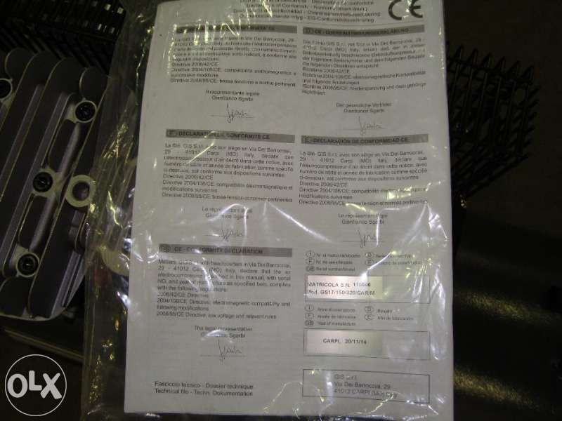 Компресор за въздух с резервоари от 24лт до 500лт.