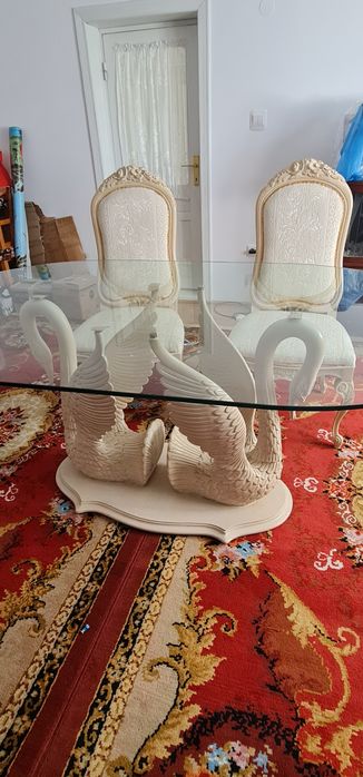 Set Mese lebede + masa machiaj cu oglinda