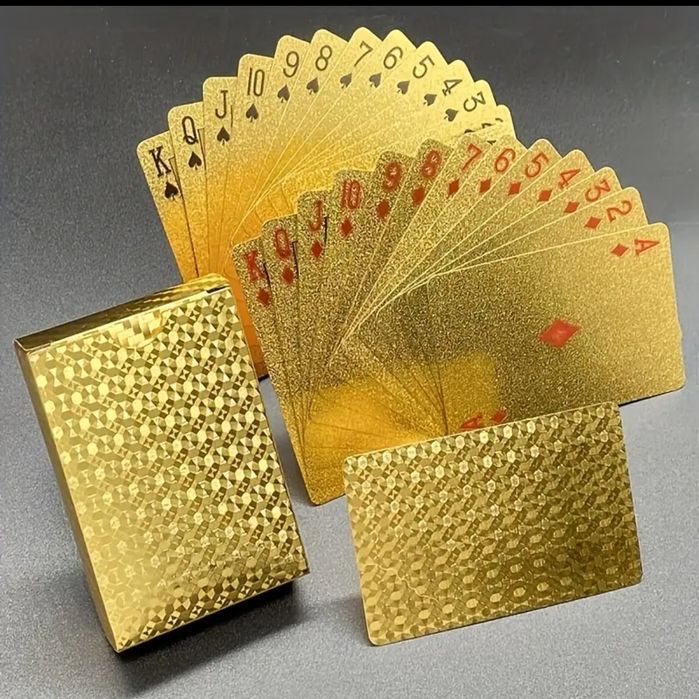 Cărți de joc Deluxe, Gold Edition Cărți de joc Casino Waterproof