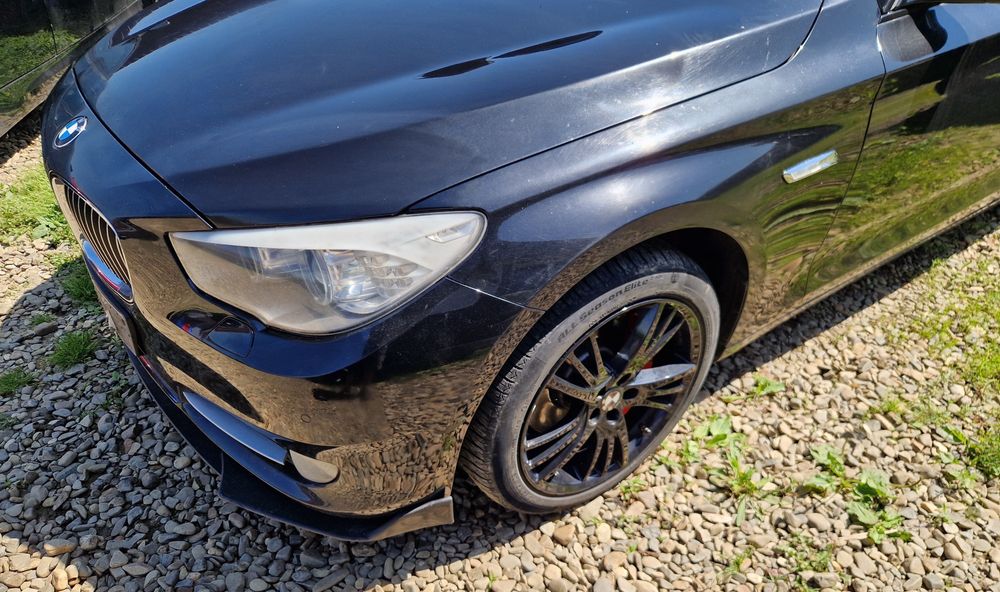 Fata completa bot bmw seria 5 gt f07 520 / 525 / 530 / 535 2010-2015 bara fata completa faruri bixenon capota aripa trager far aripi tragher piese