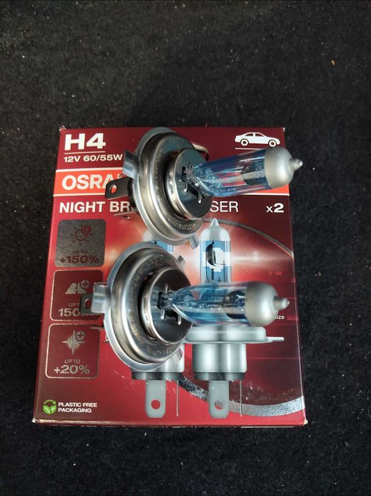 Kрушки  Osram night breaker laser + limastar h4 бяла светлина подарък!