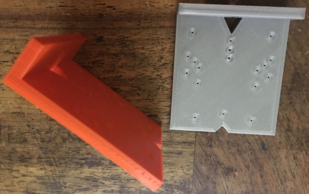 Sablon mobila din plastic marcare balamale