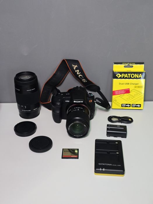 Kit Sony A 200 + Sony 18-70 + Sony 75-300