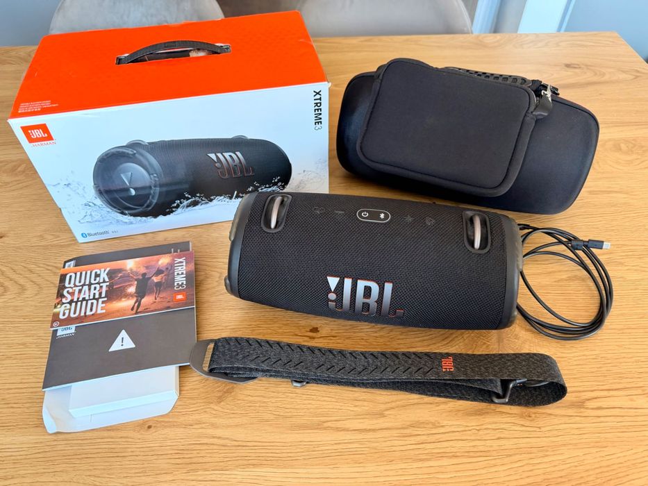 JBL Xtreme 3 Bluetooth Колонка – Отлично Състояние, Пълен Комплект + Подарък