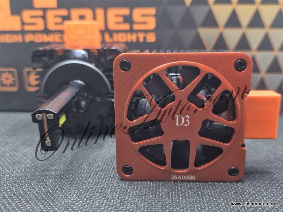 Промо! LED Крушки D3S +400% Canbus Директен Заместител 11000Lm 55W 6000k Д3С Мощни ЛЕД