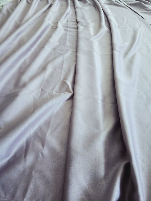 Шторы с тюлью - сирень