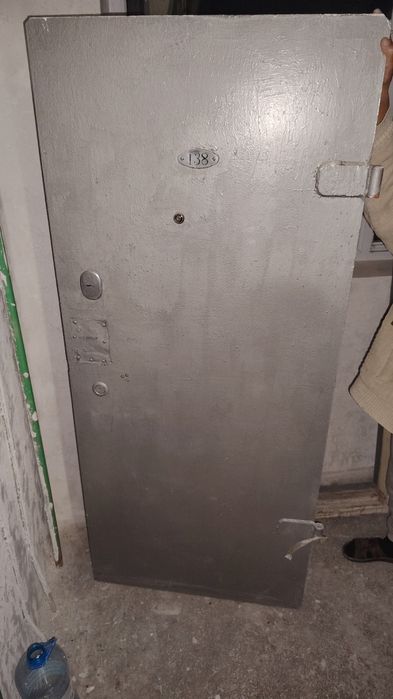 Металлическая дверь с аркой на прием