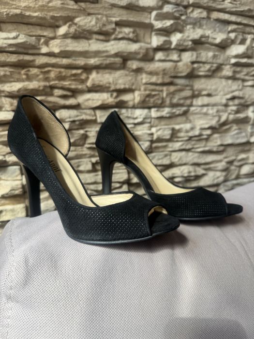 Дамски елегантни обувки от естествен велур GiAnni