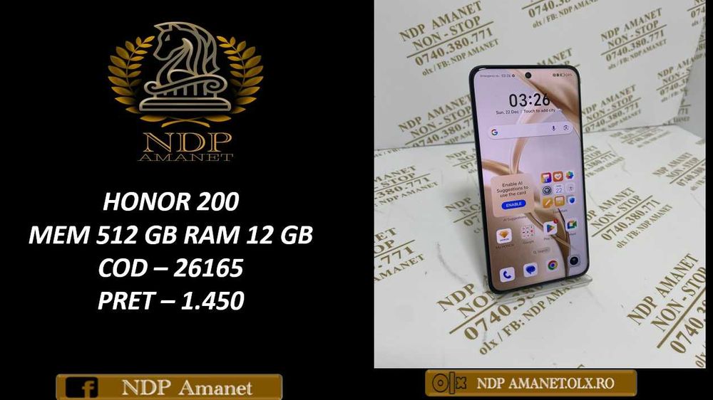 NDP Amanet NON-STOP Sos. Giurgiului 119 HONOR 200 (26165)