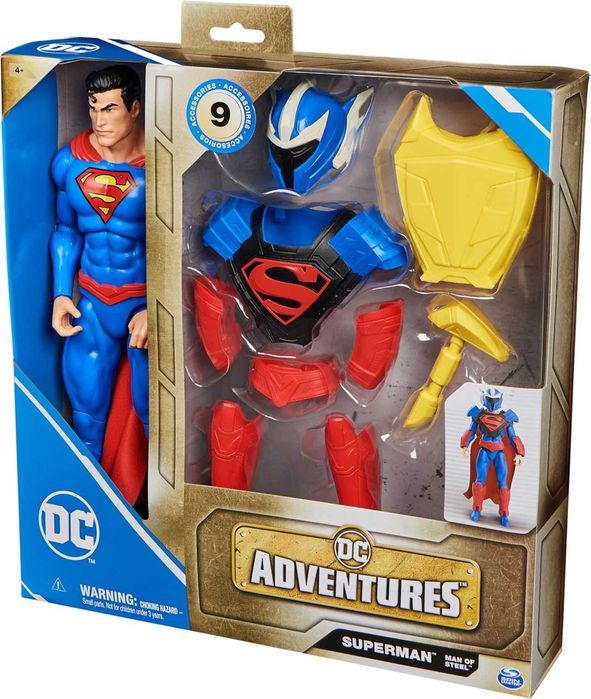 Фигура Супермен 30см с брониран костюм DC Superman Adventures