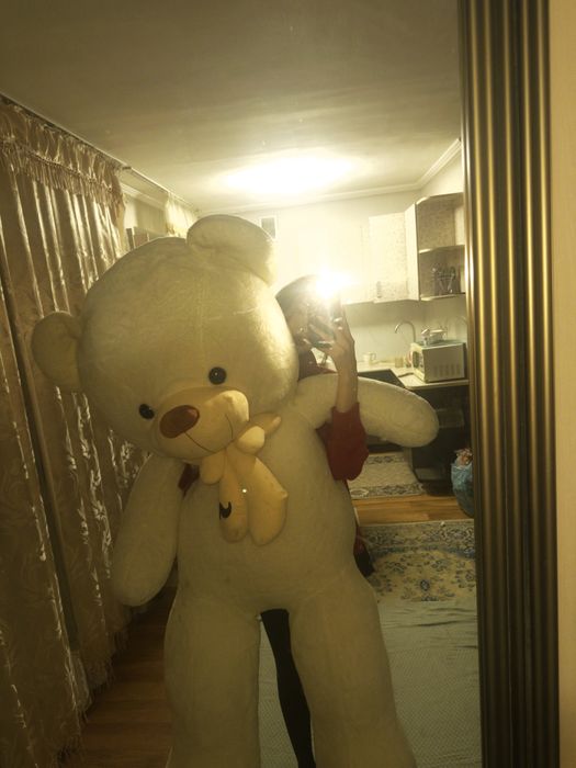 мишка большой белый