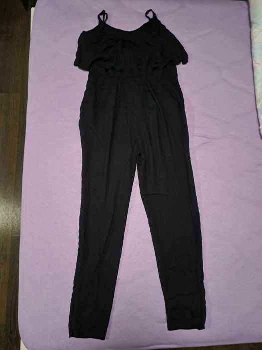 Черен дамски гащеризон