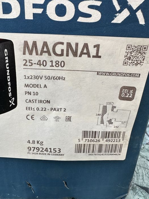 Pompa recirculare Grundfos Magna 1  25-40 180