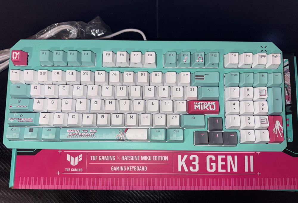 Tastatura gaming ASUS TUF K3 Hatsune Miku Edition