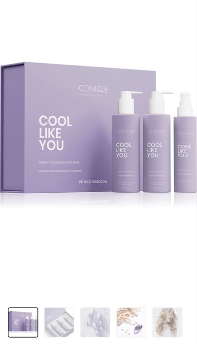 Неотварян!!! ICONIQUE Professional COOL LIKE YOU Комплект Perfect Blonde & Silver Violet,