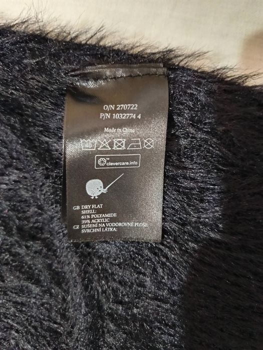 Pulover crop-top, damă, negru, S