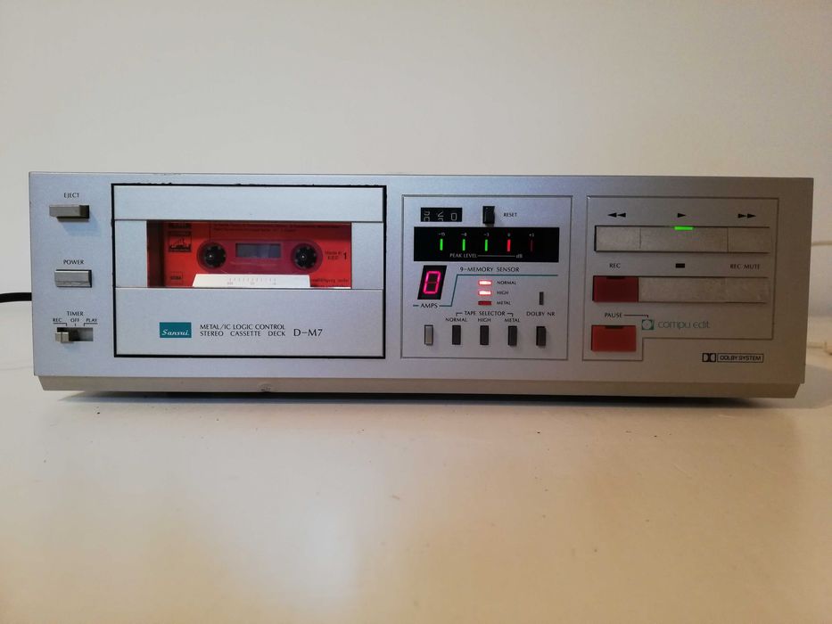 Stereo Casette Deck SANSUI model D-M7 - Vintage/stare Perfecta/RAR