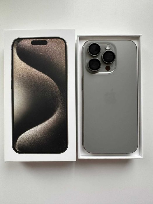 iPhone 15 pro, Natural Titanium, 128GB