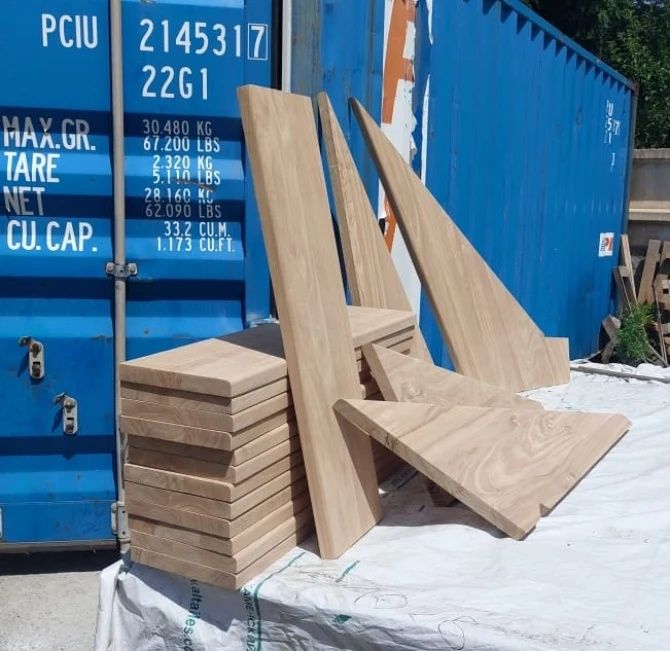 Ступенки с карагача