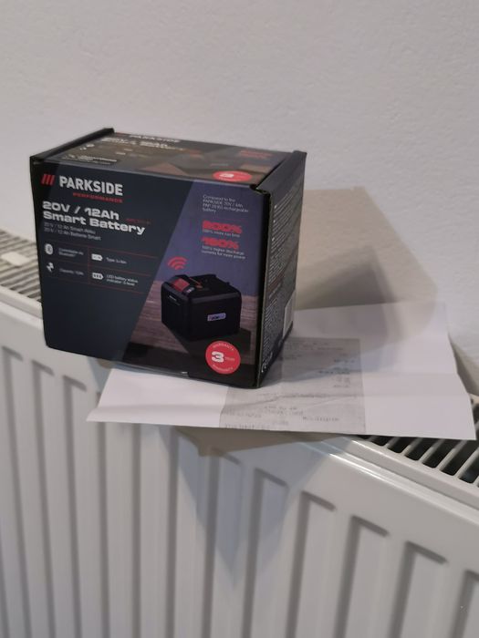 Baterie de 12Ah Parkside 20V cu bon acumulator