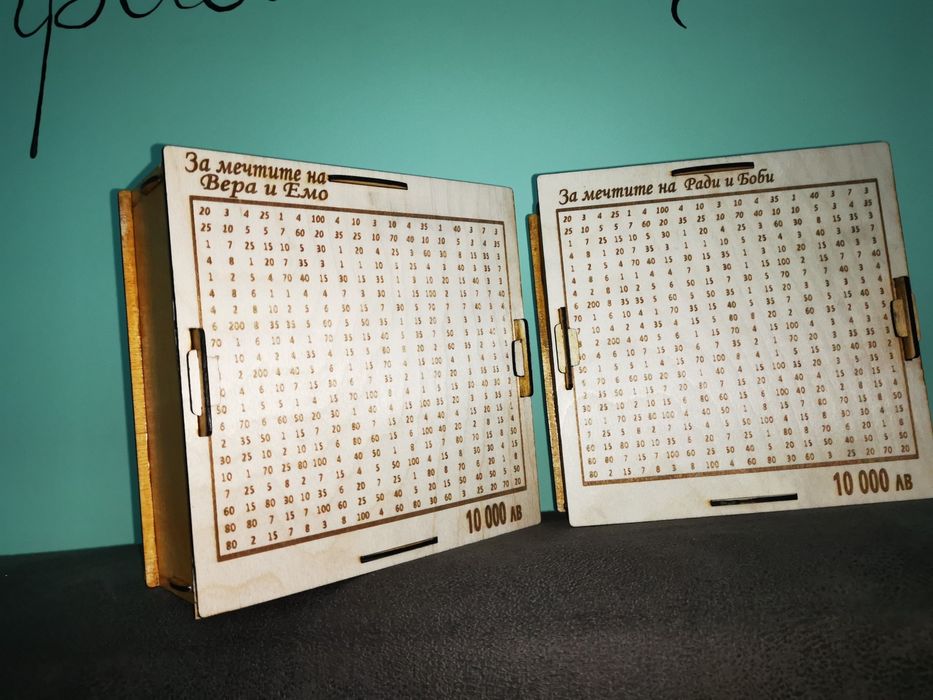 Касичка с цел, лазерна пирография