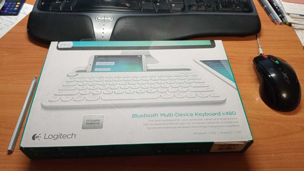 Tastatura Logitech K480. Max 3 device, Bluetooth, folosita.