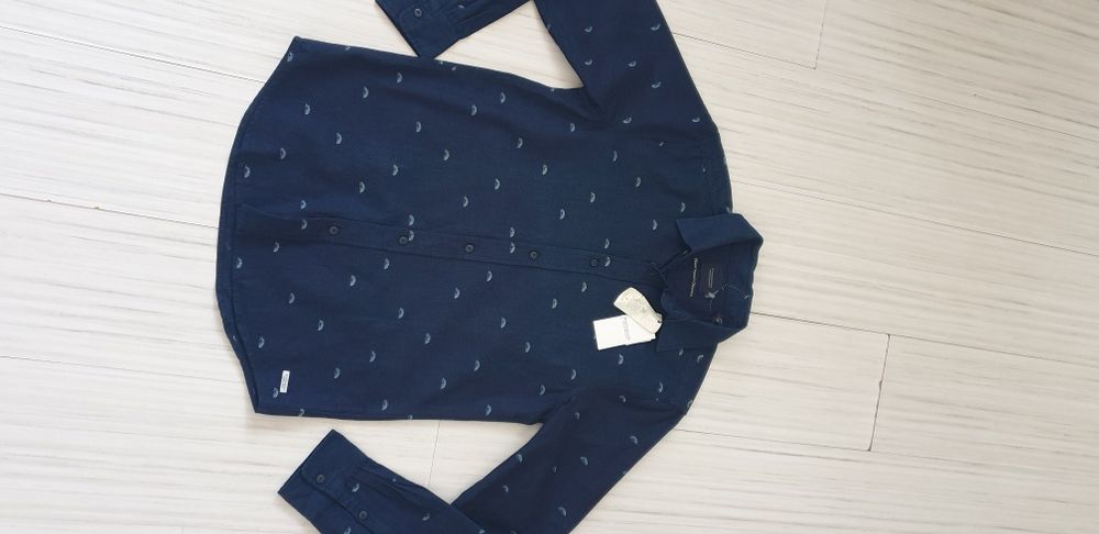 Scotch & Soda Pique Cotton Mens Size S НОВО! ОРИГИНАЛ! Мъжка Риза!