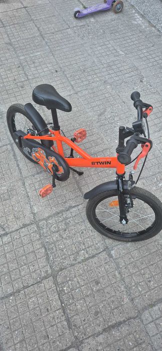 Детски велосипед 16 инча Decathlon ROBO ORANGE