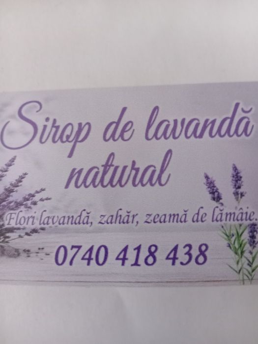 Sirop de Lavanda natural