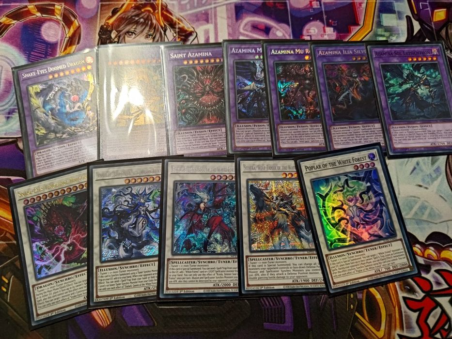 Yu-Gi-Oh azamina, snake eye,diabell, white forest deck