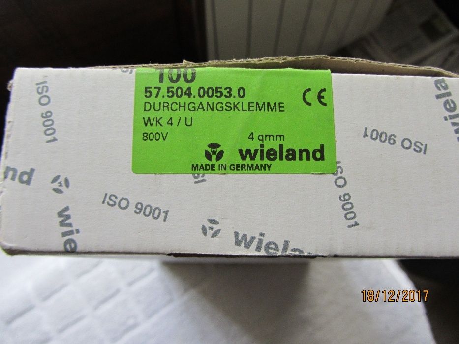 Редови клеми WIELAND
