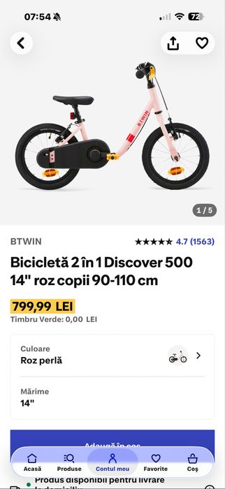 Bicicleta Copii B-Twin