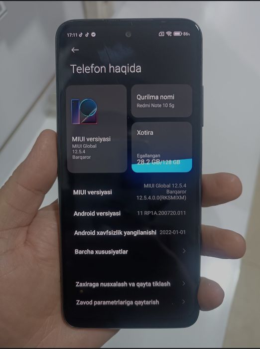 Redmi Not 10 5g 4/128