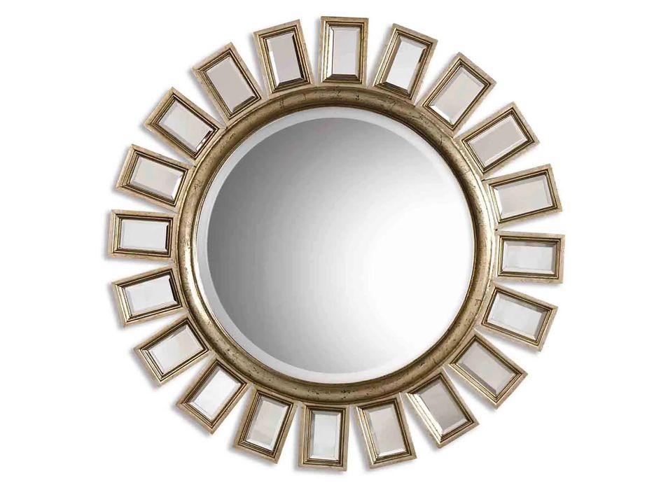 Oglindă decorativă premium Uttermost / Mobexpert, 85 cm, ramă gold