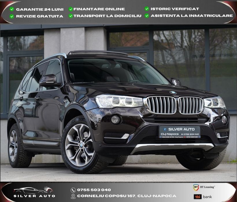BMW X3 Xdrive Xline  Trapa Automat Navi Piele Garantie 12 LUNI RATE