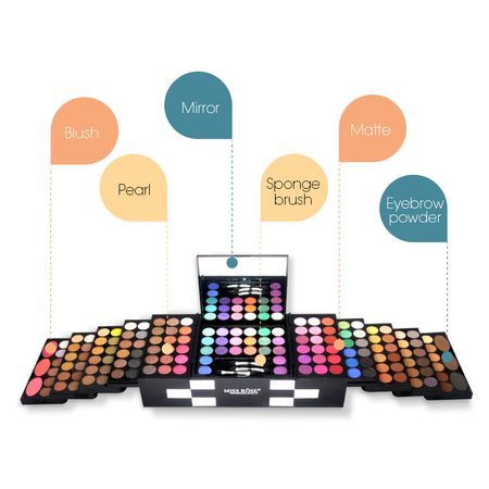 Trusa Machiaj MISS ROSE BLOCKBUSTER 3D 148 culori / MAKE-UP