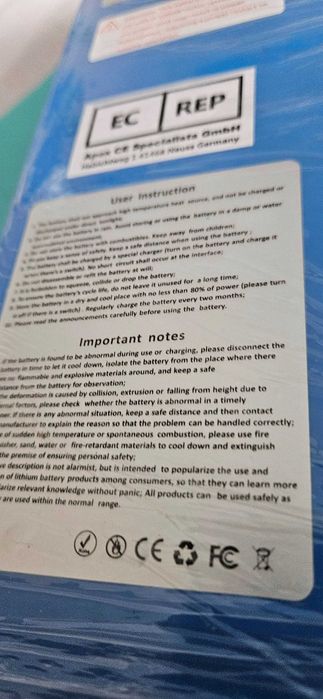 Литиева маркова батерия 36волта(42v)/ 13 ампера