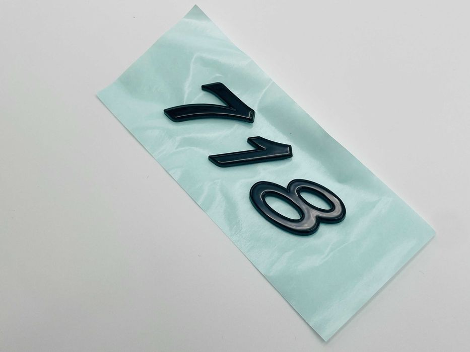 Emblema Compatibila PORSCHE 718 negru