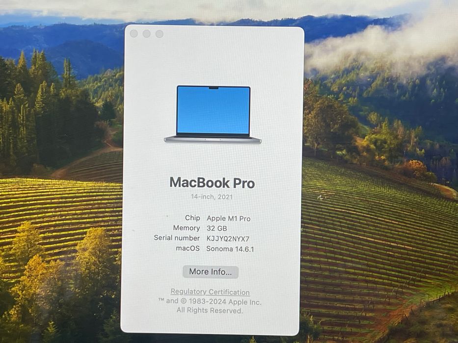 MacBook Pro 14'' M1  32GB RAM 512GB SSD